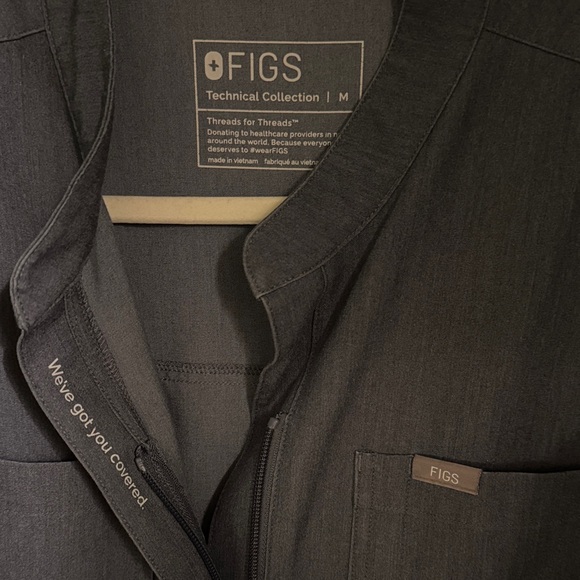 Figs Rafaela Scrub Jumpsuit in Heather Blue - Picture 2 of 4